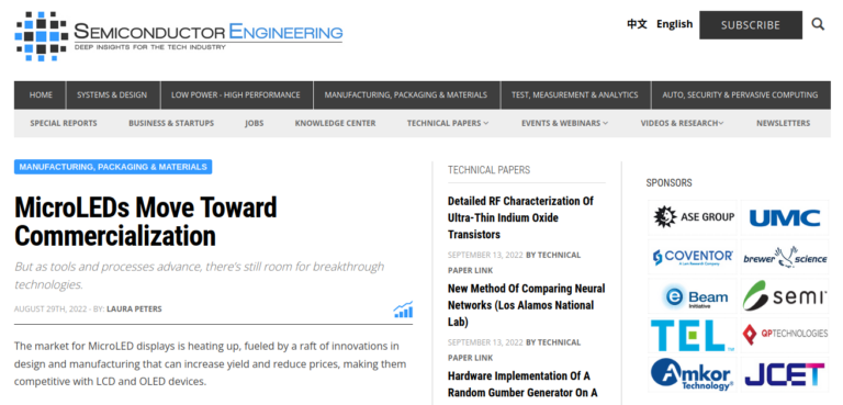 microLED article